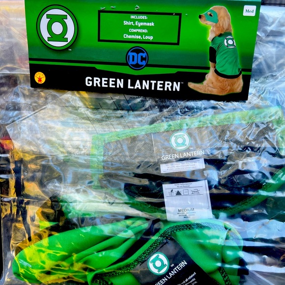 Green Lantern dog costume